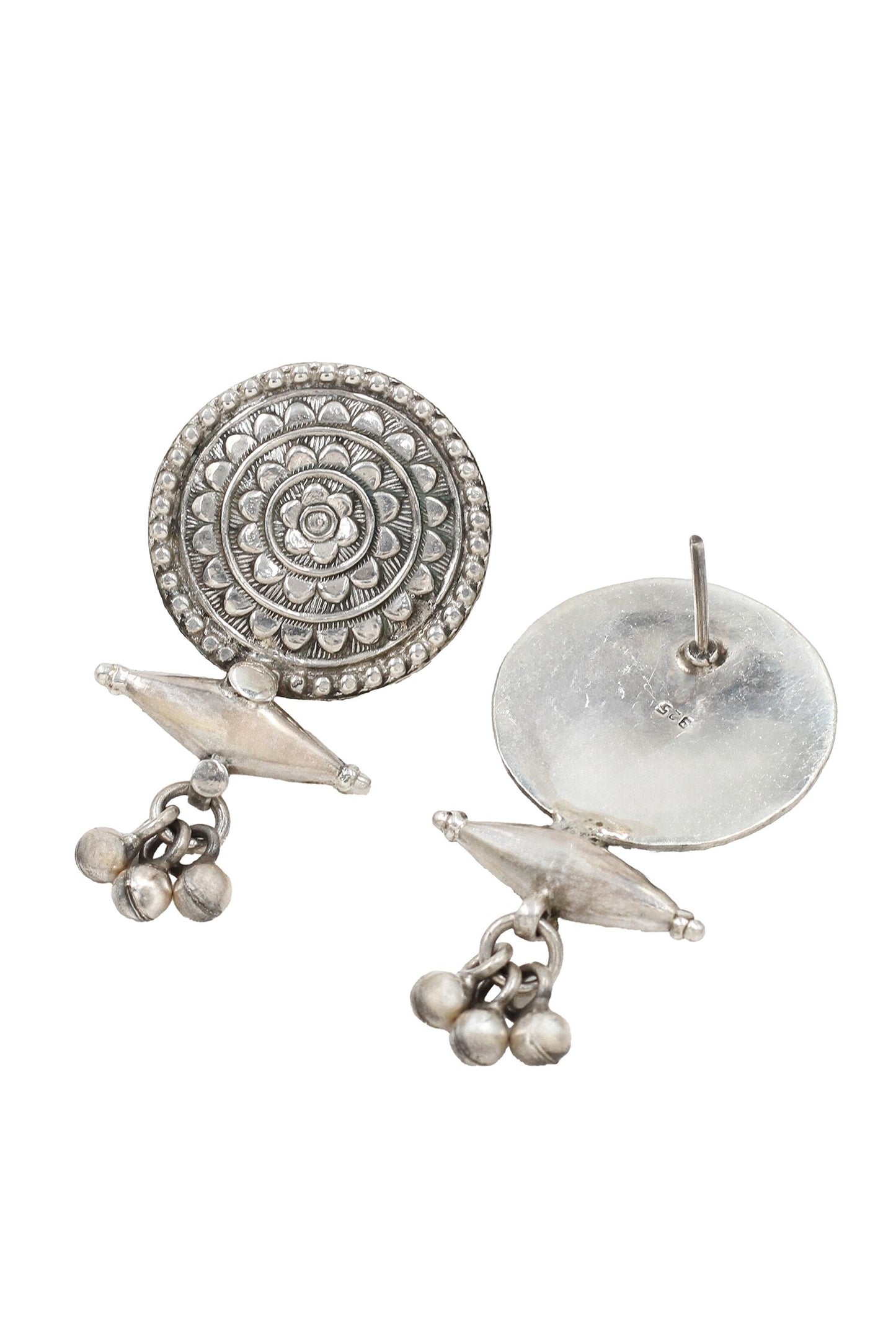 Mandala Spike Stud Earrings 