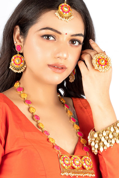 Thread Embroidered Designer Jewellery Set 