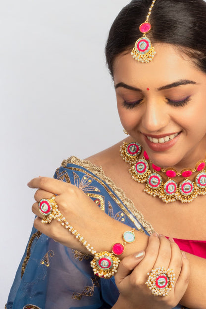 Bloom Thread Embroidered Hand Harness 
