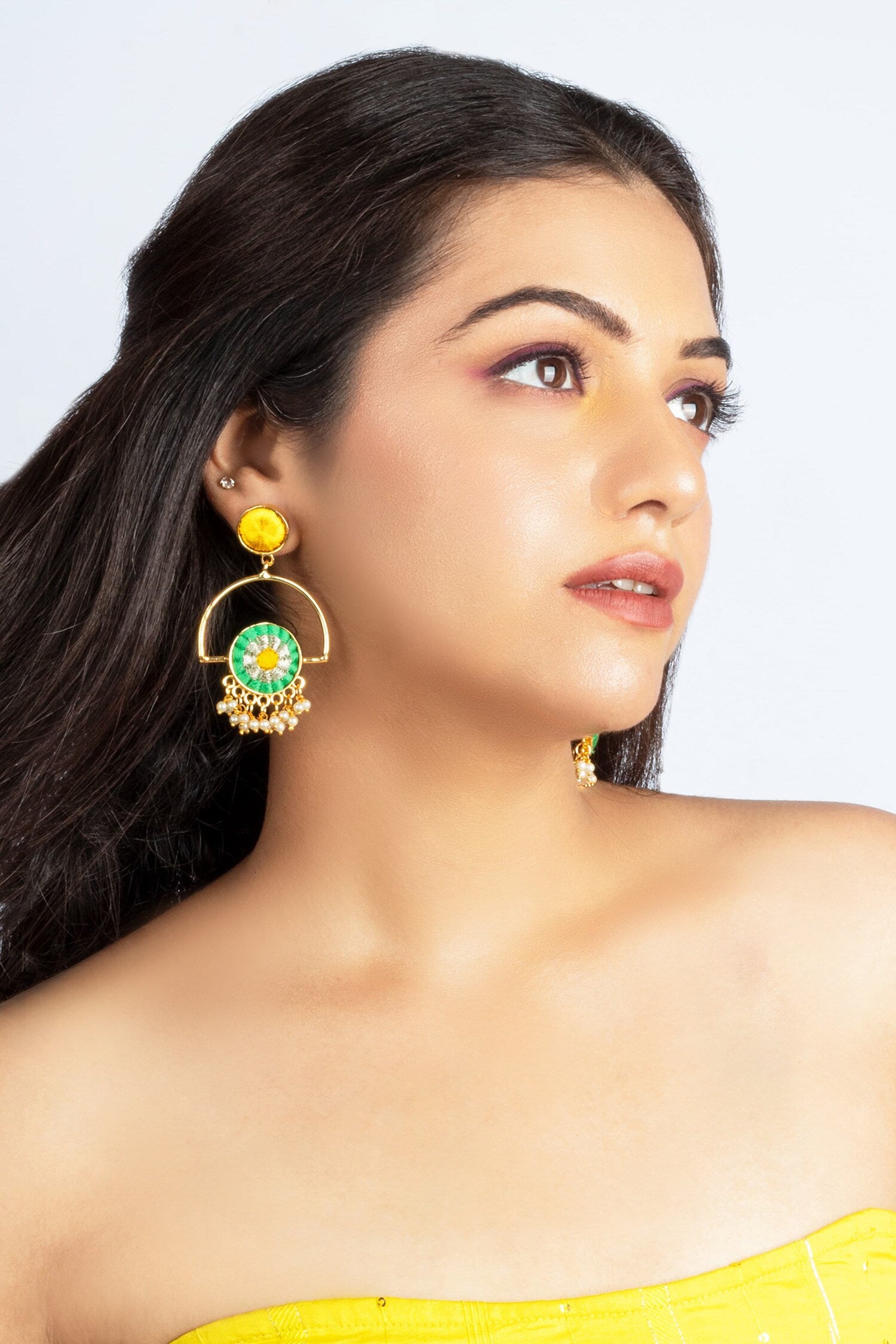 Bloom Design Dangler Earrings 