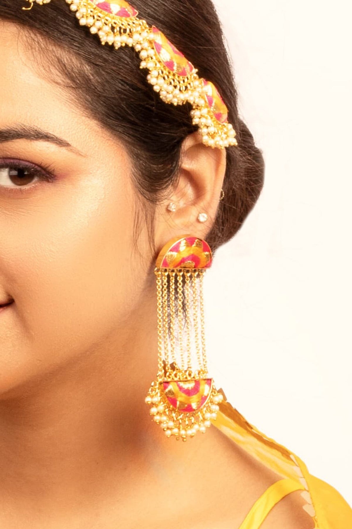 Chand Tassel Cascade Danglers 