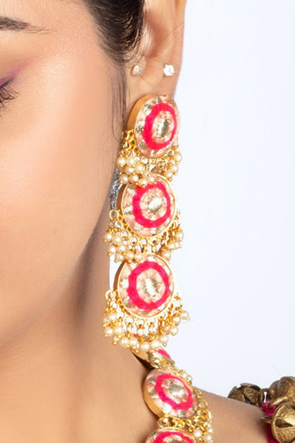 Pearl Embellished Necklace Set 