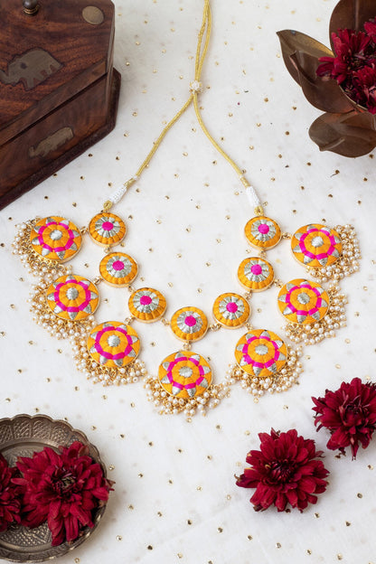 Threadwork Embroidered Choker Set 