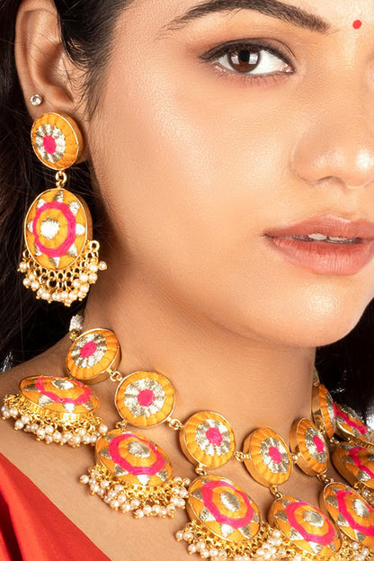 Threadwork Embroidered Choker Set 