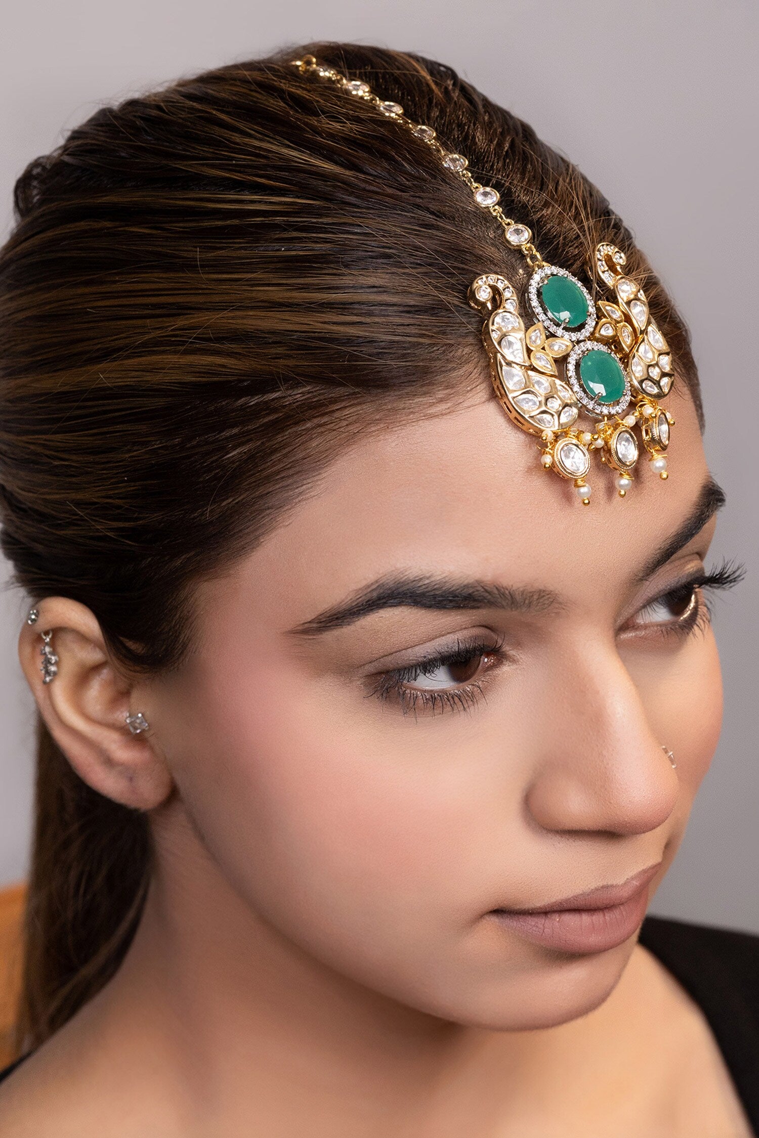 Kundan & Bead Maangtikka 