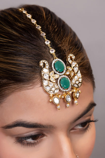 Kundan & Bead Maangtikka 