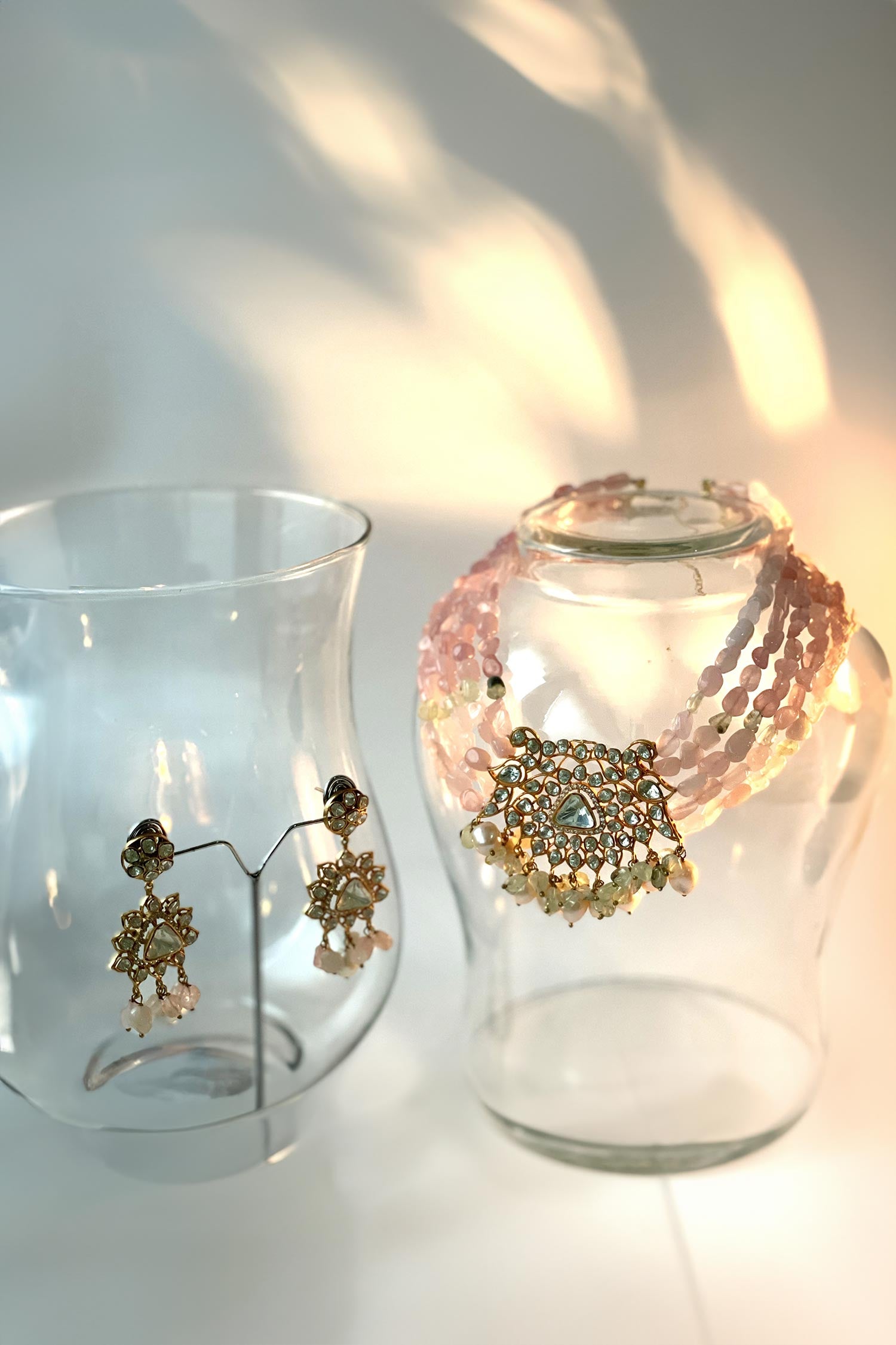 Tumble Stone Necklace Set 