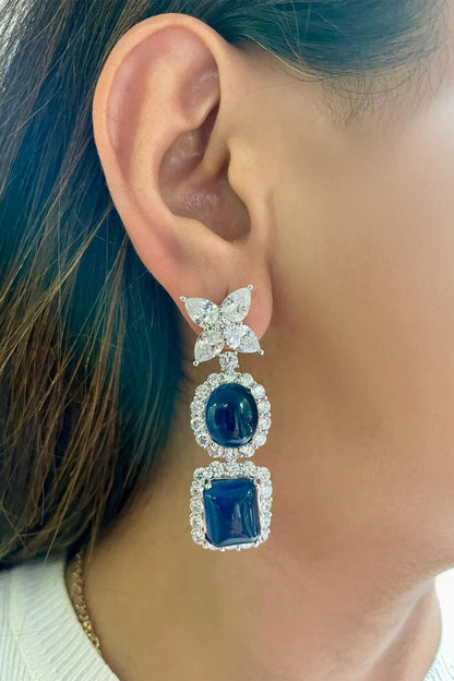 Sapphire & Diamond Stone Necklace Set 