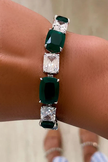 Emerald & Diamond Floral Necklace Set 