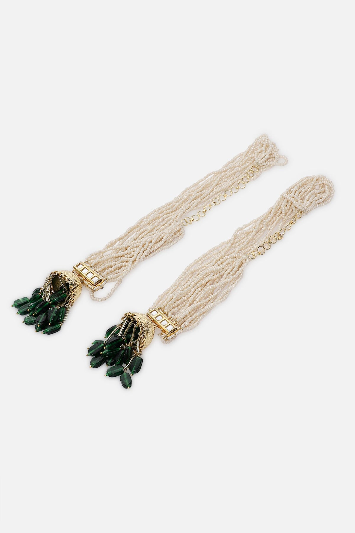 Kundan Embellished Earchains Set of 2 
