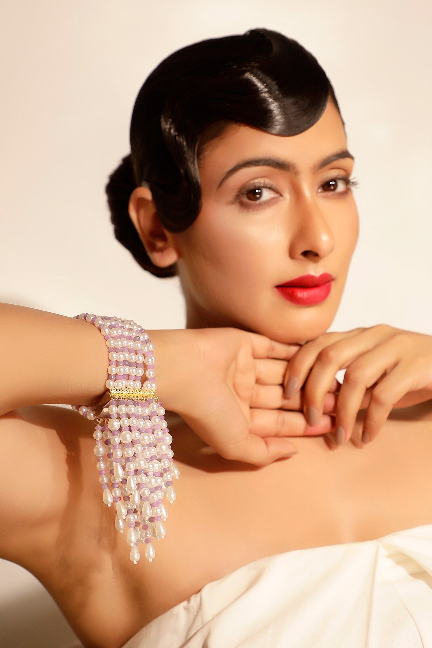 Waterfall Pearl Drop Bracelet 