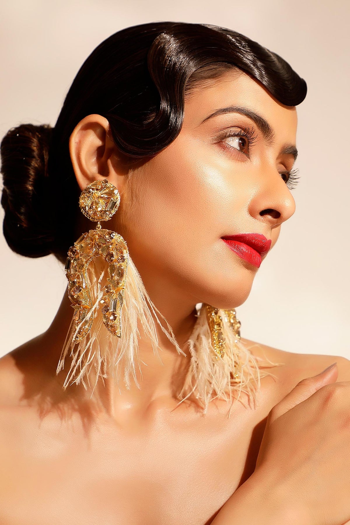 Bloom Petal Dangler Earrings 