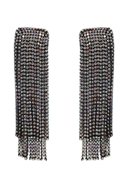 Crystal Embellished Long Danglers 