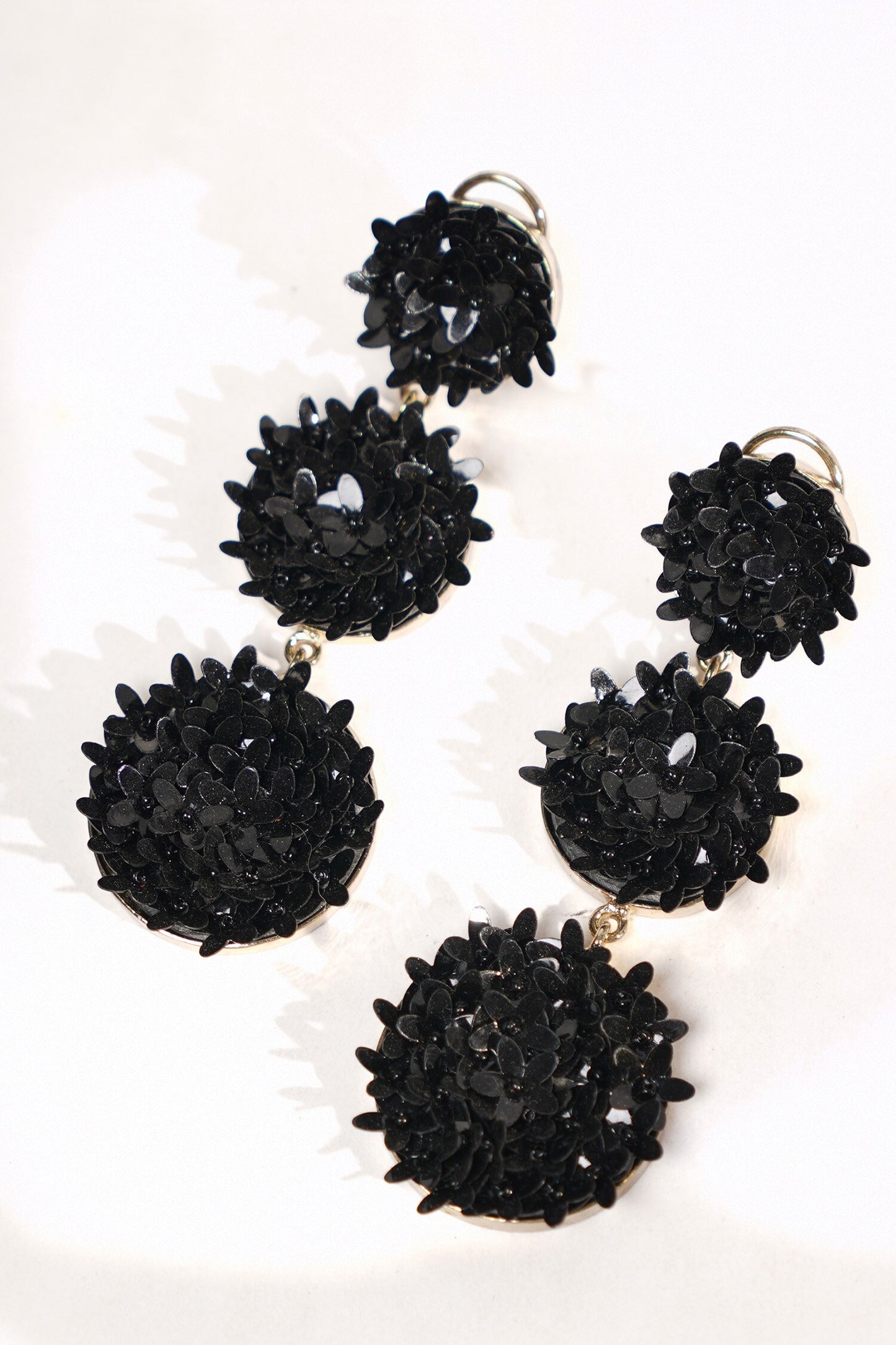 Sequin Bloom Dangler Earrings 