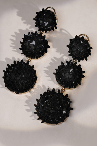 Sequin Bloom Dangler Earrings 