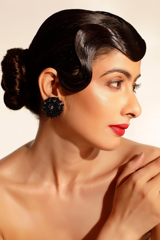 Blossom Sequin Embellished Studs 