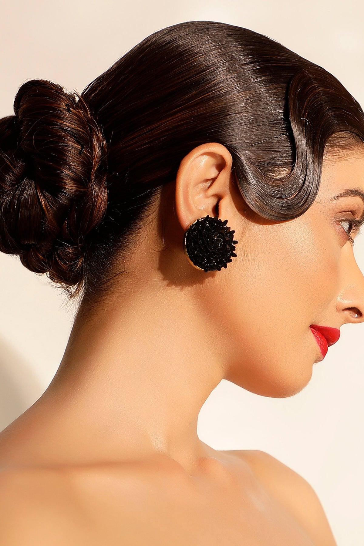 Blossom Sequin Embellished Studs 