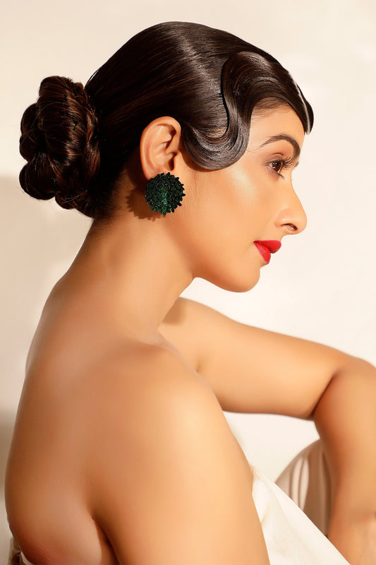 Petal Blossom Sequin Studs 