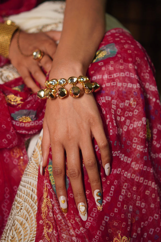Kundan & Ghungroo Bracelet 