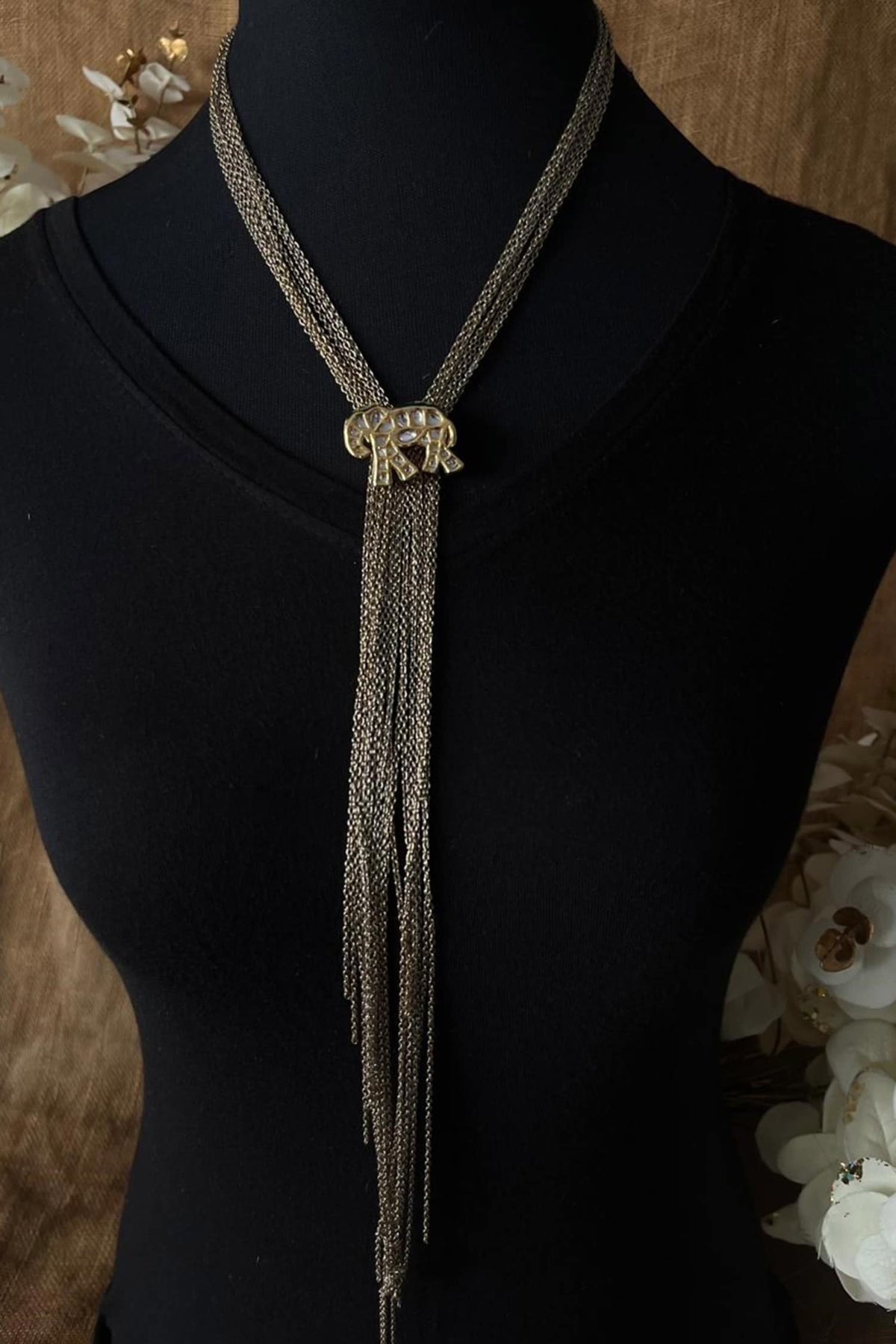 Gajraj Elephant Pendant Necklace 