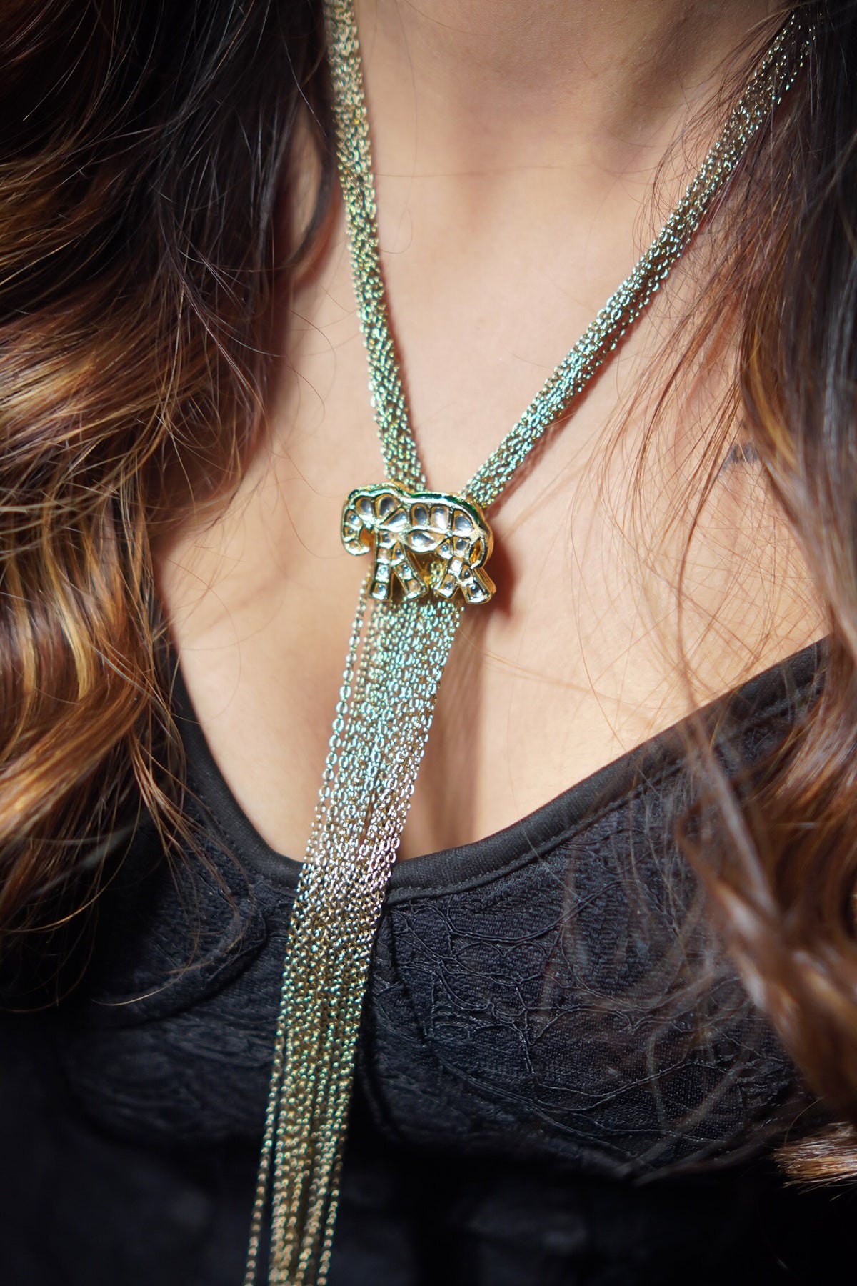 Gajraj Elephant Pendant Necklace 