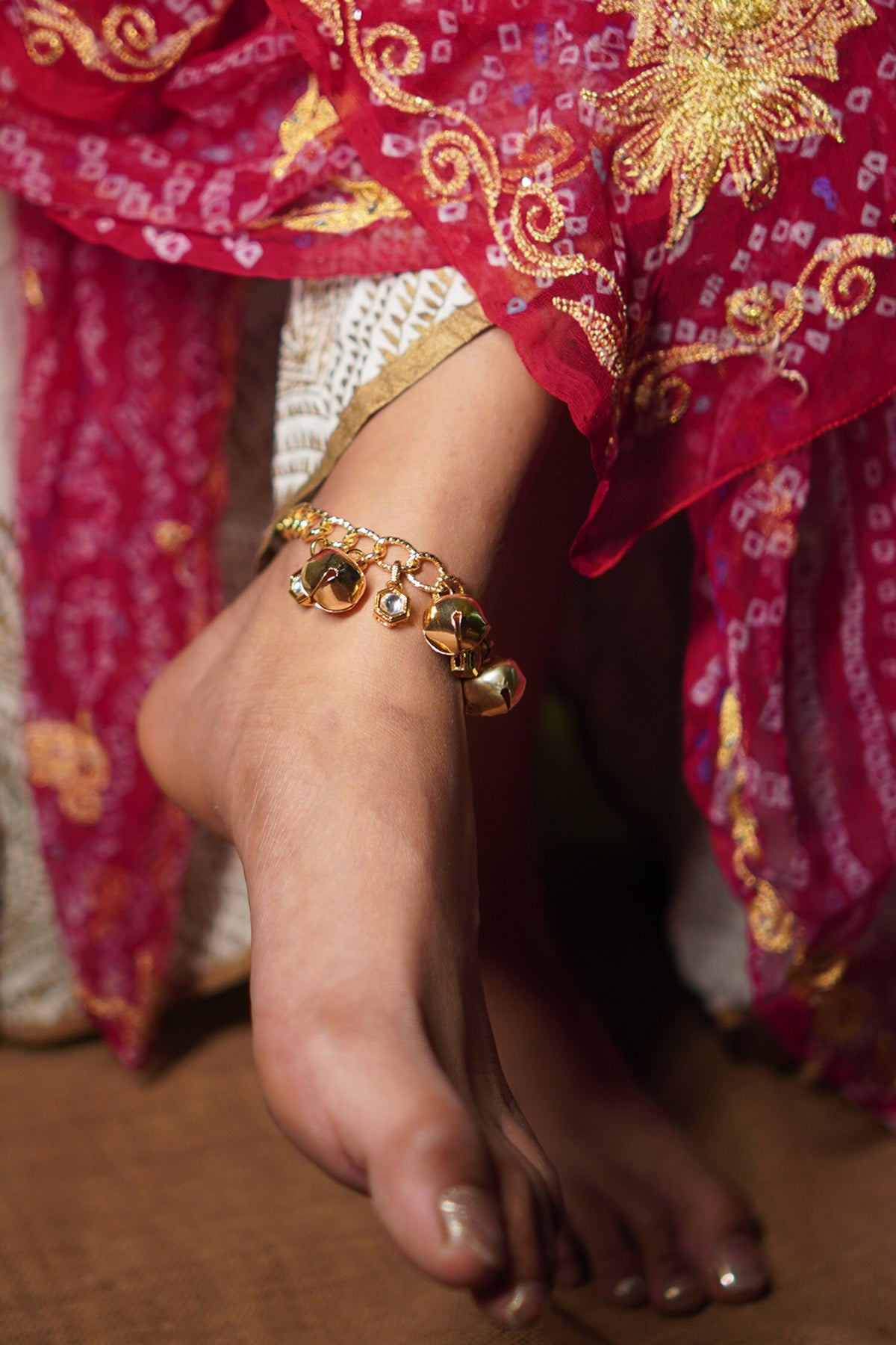 Ghungroo Kundan Anklet 