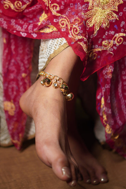 Ghungroo Kundan Anklet 