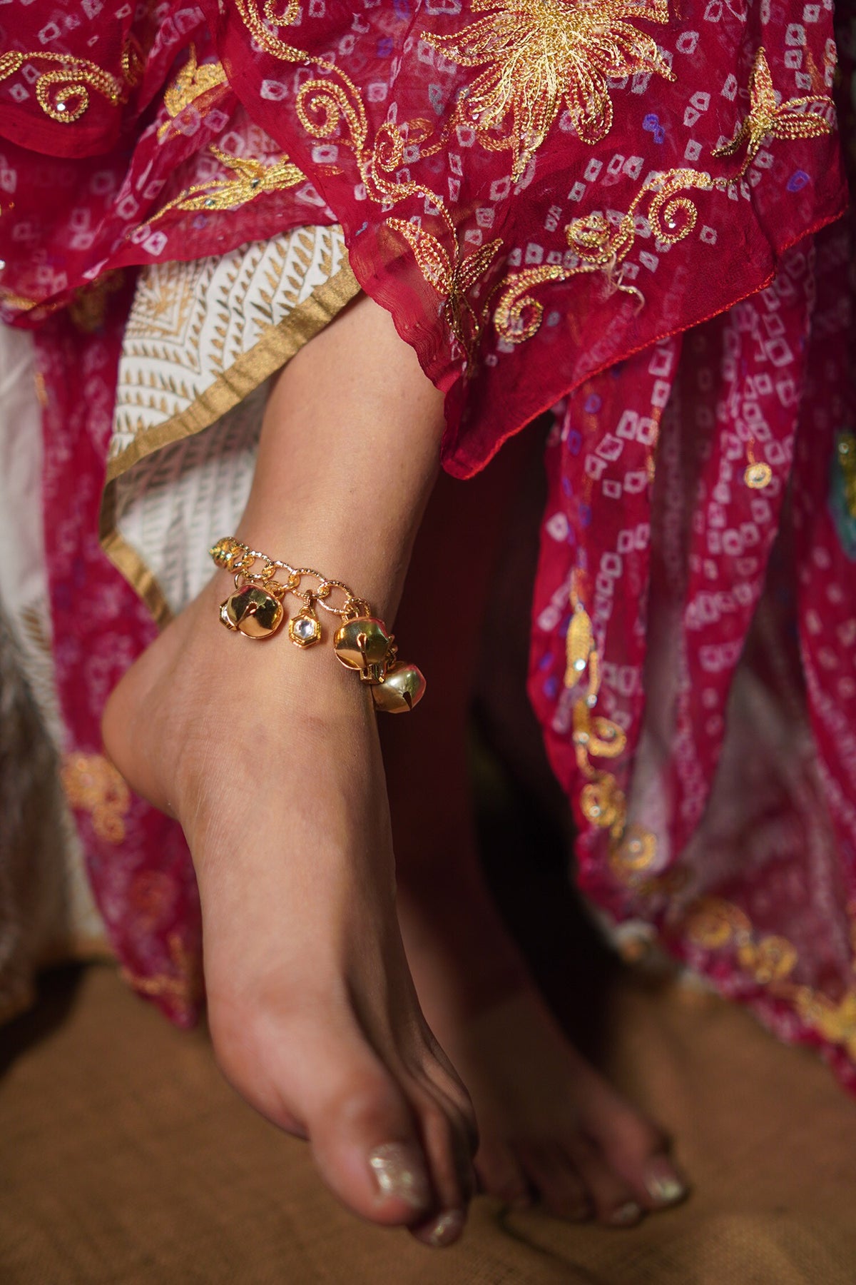 Ghungroo Kundan Anklet 