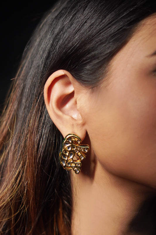 Gajraj Elephant Shaped Studs 