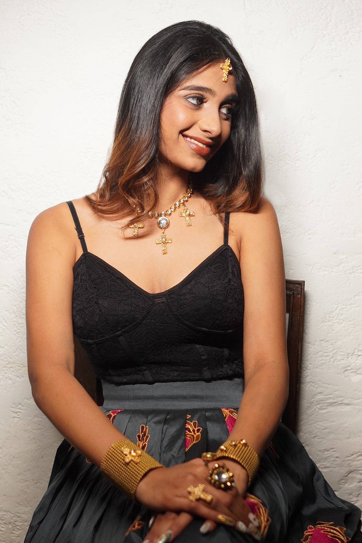 Kundan Ghungroo Embellished Designer Ring 