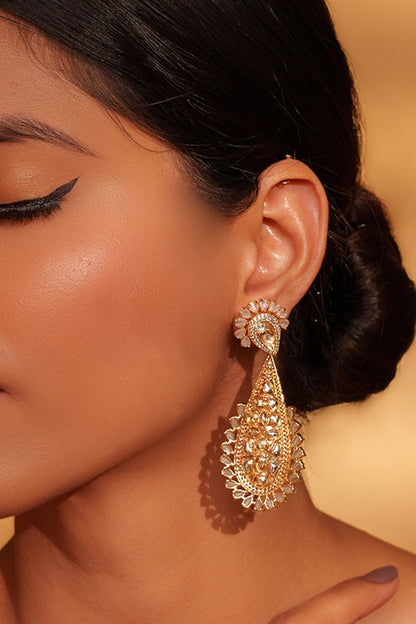 Kundan Stone Dangler Earrings 