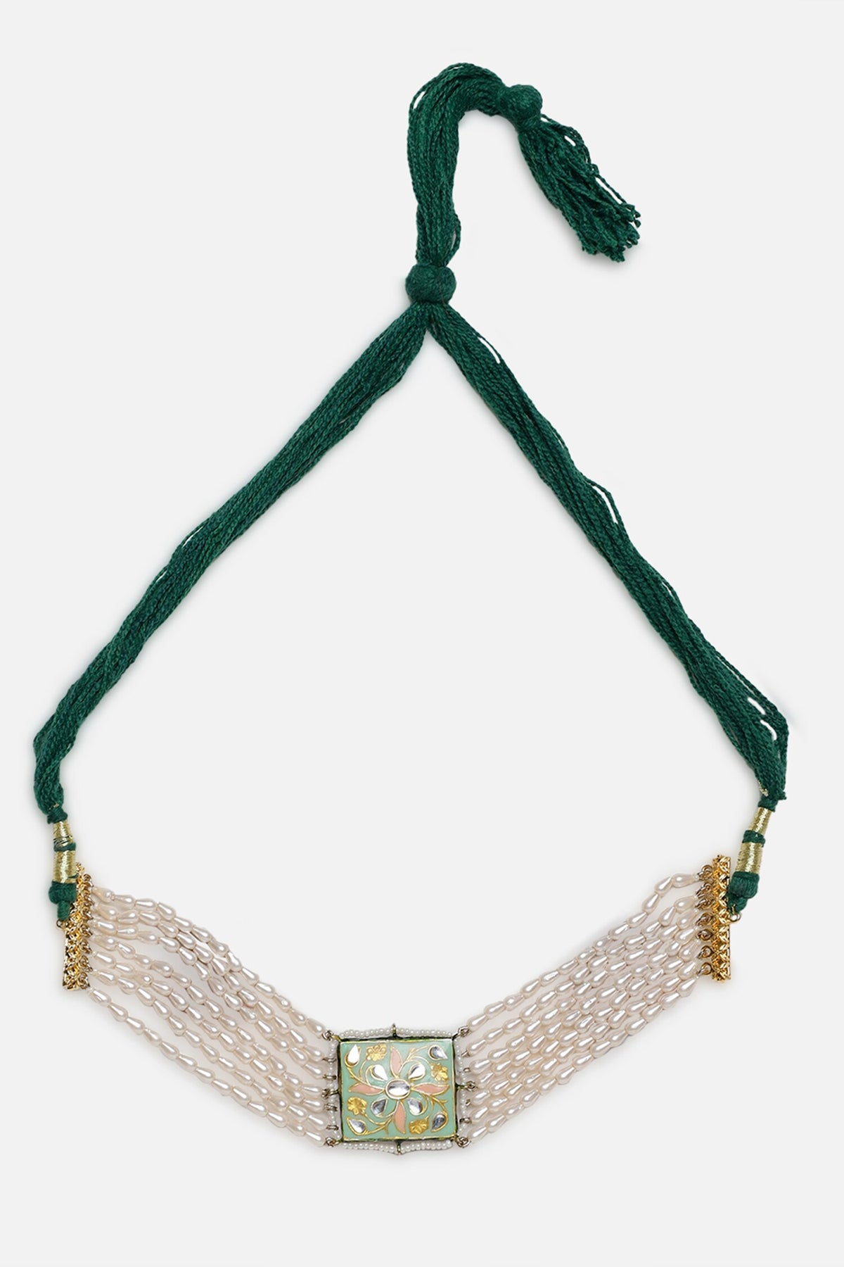 Kundan Pearl Embellished Choker 