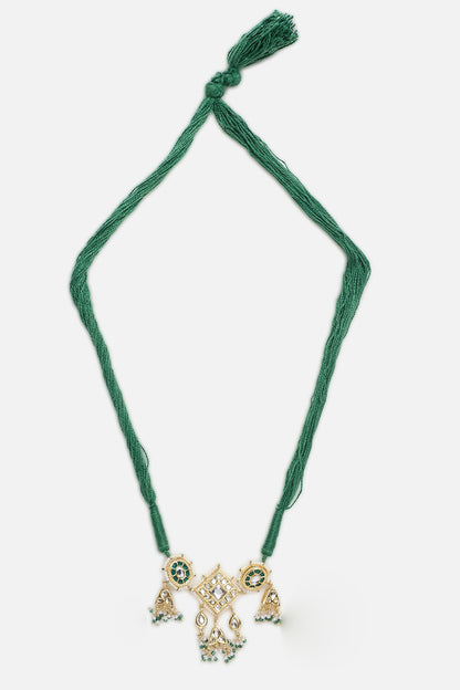Geometric Kundan Pearl Choker 