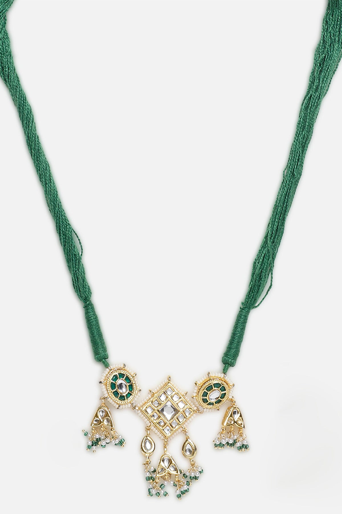 Geometric Kundan Pearl Choker 