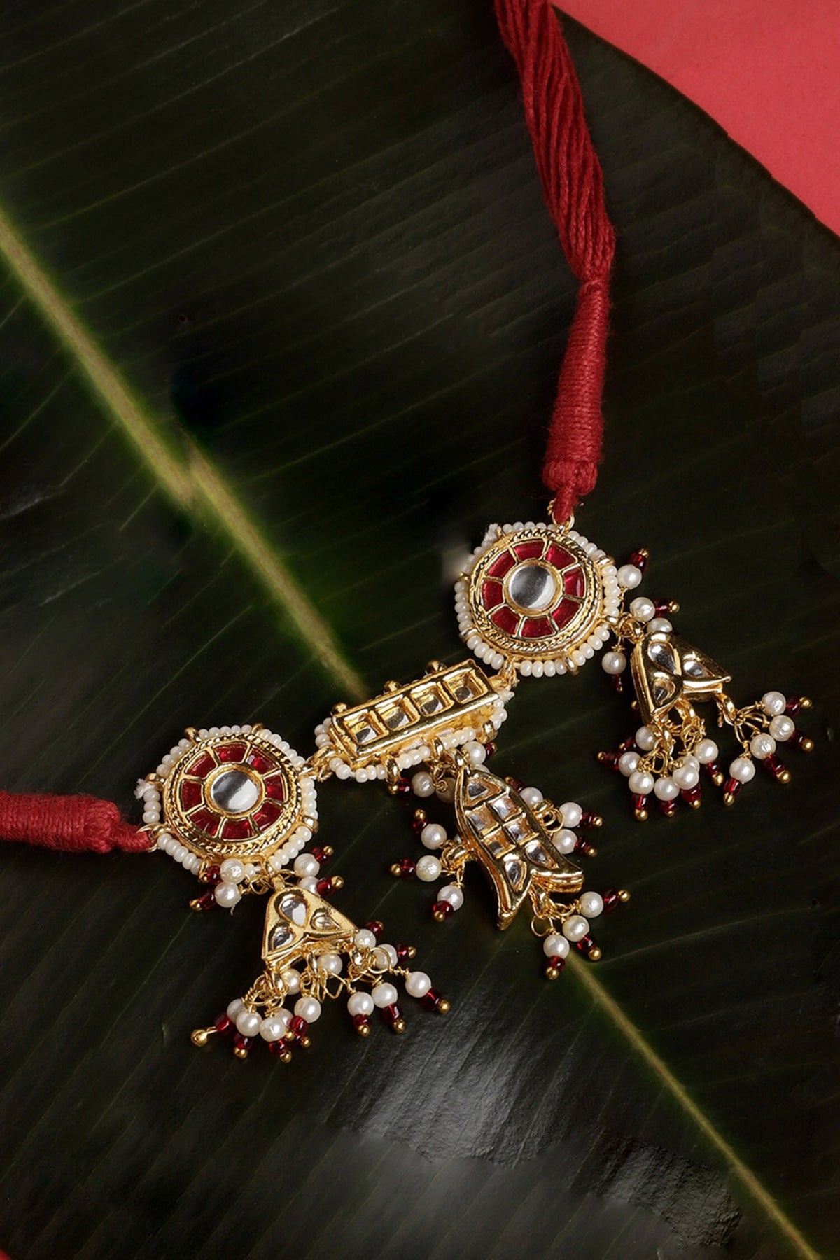 Gold Kundan Embellished Choker 