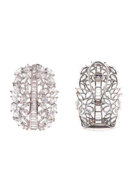 Queens Cascade Diamond Studded Hoops 