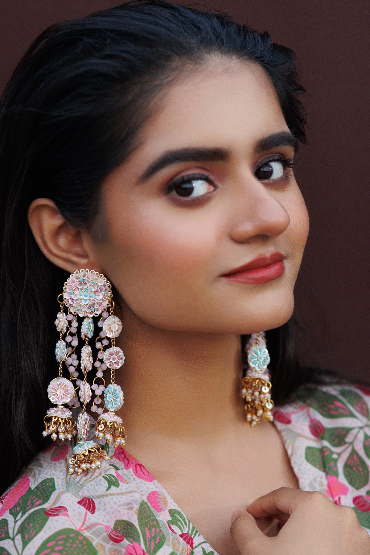 Floral Multicolor Designer Jewellery Set 
