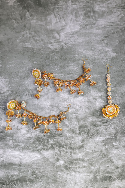 Floral Embroidered Choker Set 