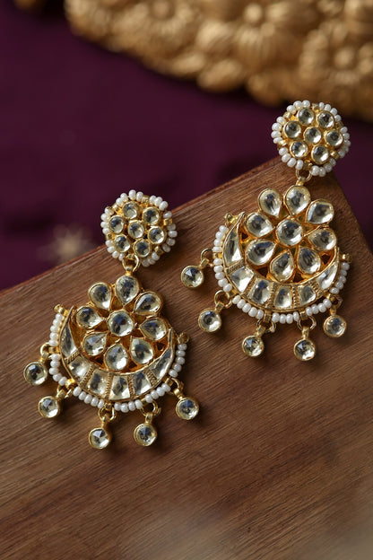 Kundan Bead Chandbalis 