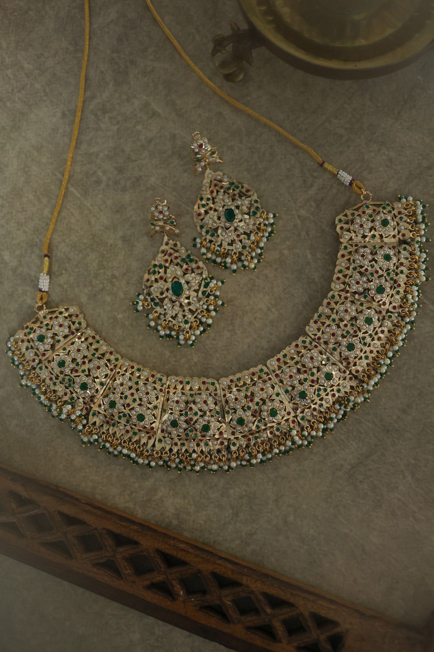 Garnet Stone Choker Set 