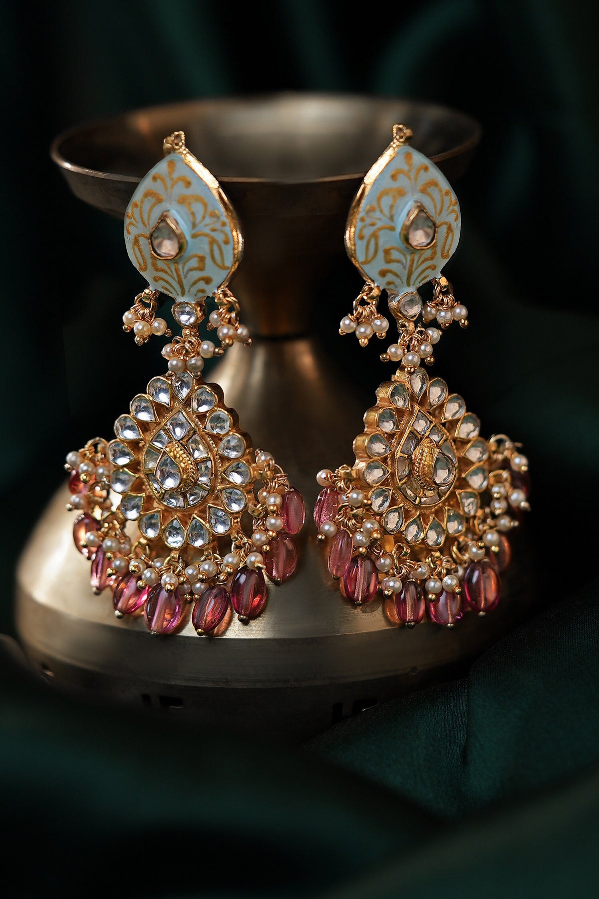 Floral Meenakari Choker Set 
