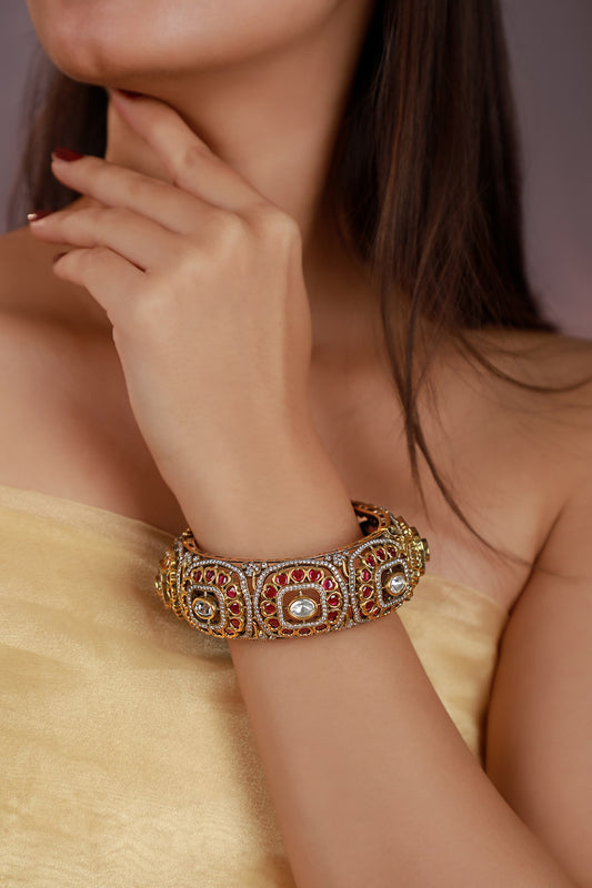 Stone Studded Cutwork Kada 