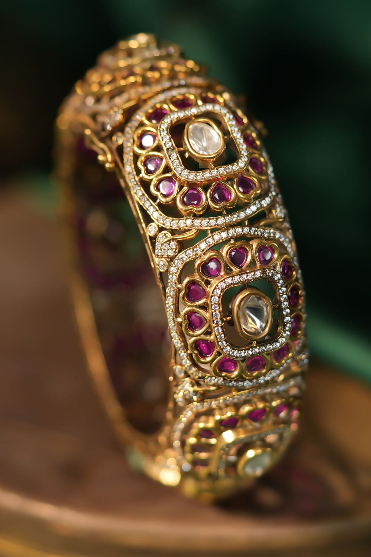 Stone Studded Cutwork Kada 
