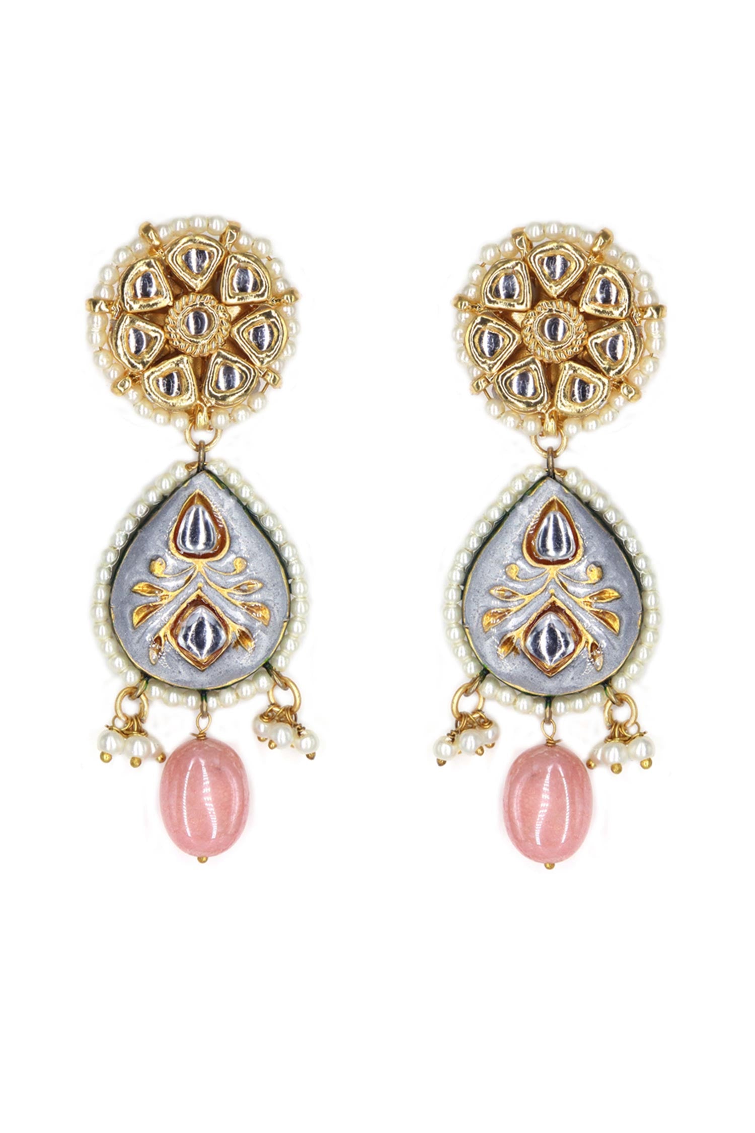 Stone Embellished Choker & Earring Set 