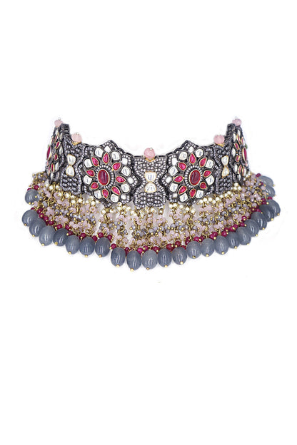 Kundan Embellished Choker Set 