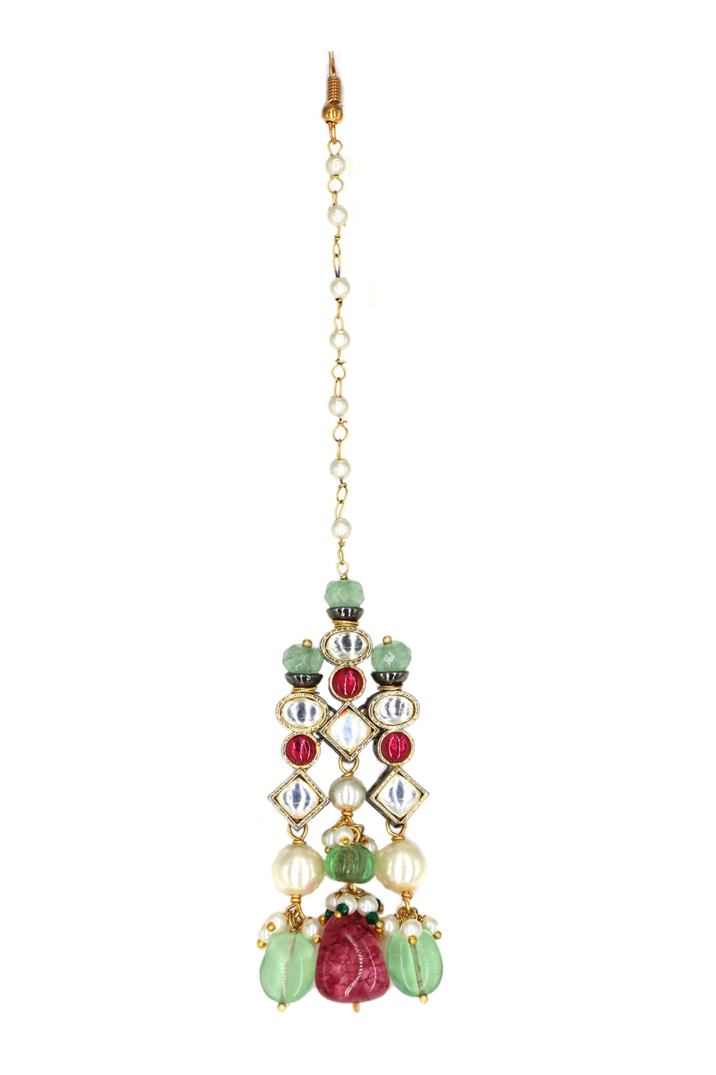 Multi Color Kundan Bead Choker Set 