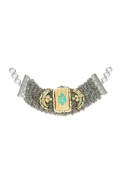 Zainab Kundan Bead Choker 