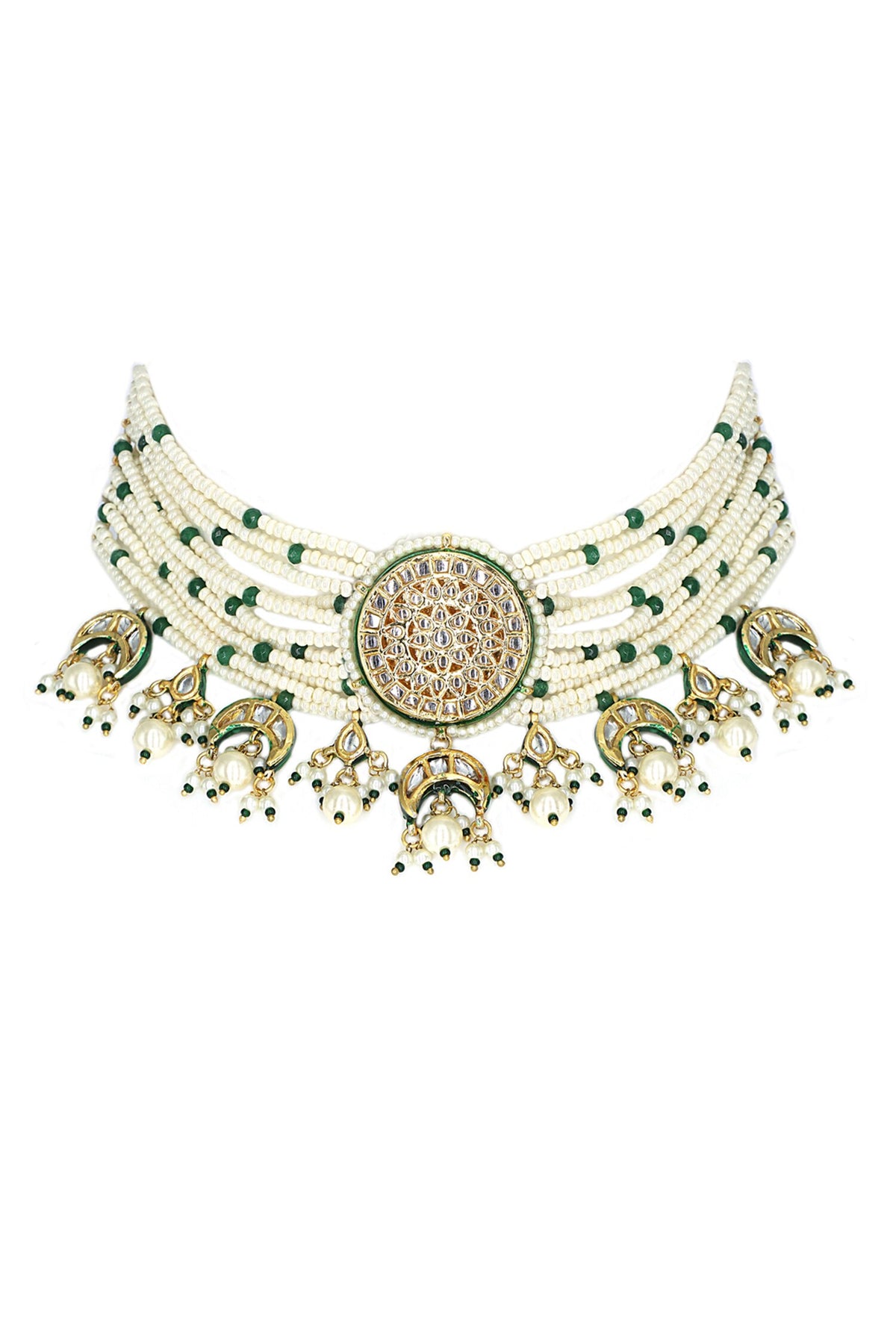 Kundan Bead Embellished Choker Set 