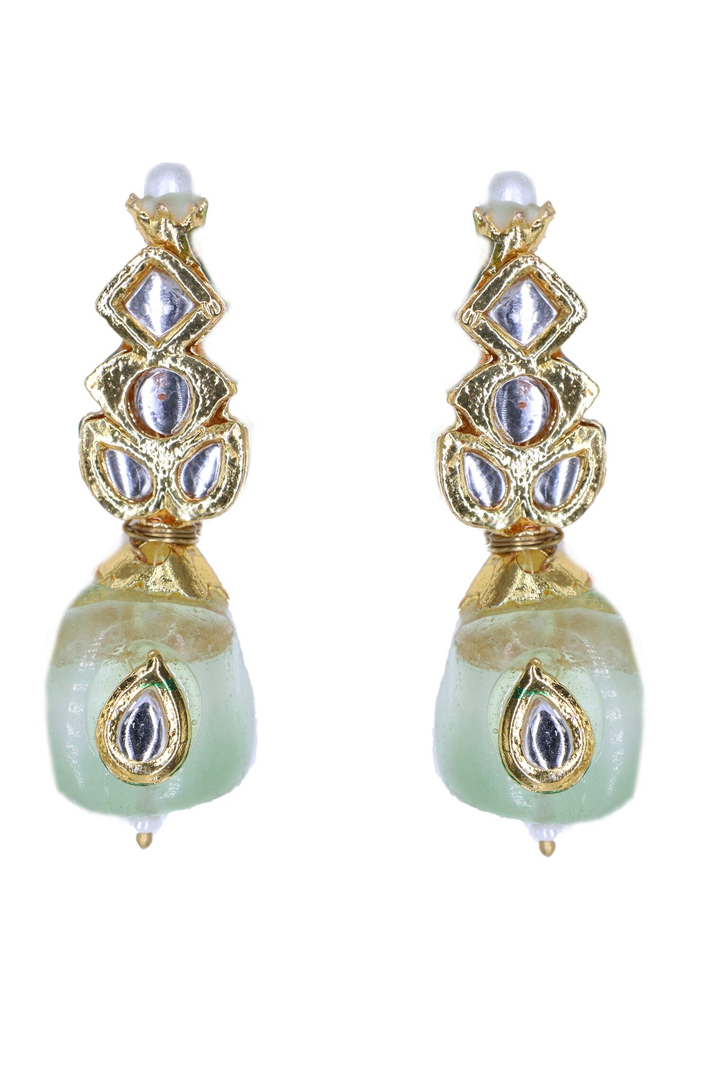 Multi Color Kundan Stone Necklace Set 