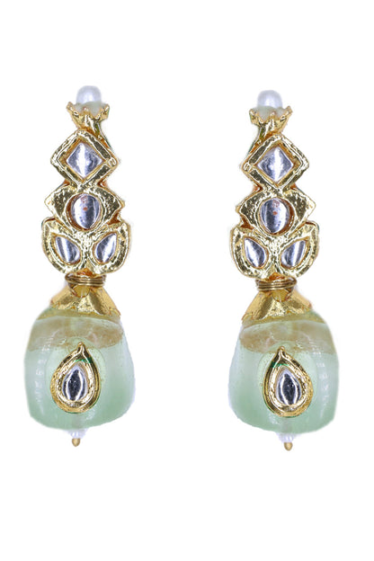 Multi Color Kundan Stone Necklace Set 